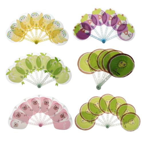 GARVALON 8 Stück Teiliges Faltfächer mit Fruchtigem Sommerdesign Robuster Tragbarer Kunststofffächer für Mädchen für Dekoration Fotorequisiten und Partys GARVALON 8 Stück Teiliges Faltfächer mit Fruchtigem Sommerdesign Robuster Tragbarer Kunststofffächer für Mädchen für Dekoration Fotorequisiten und Partys von GARVALON