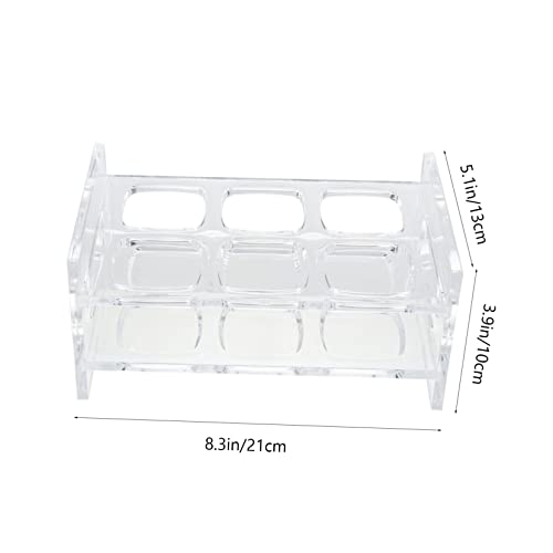GARVALON Acryl Schnapsglashalter Transparent Reihen Fächer Shot Glass Organizer Schnapsbecher Halterung für Bar Restaurant Party von GARVALON