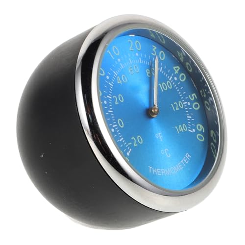 GARVALON Digitales Auto Innenraum Thermometer mit Luminous Anzeige und Dualuhr Quartz Elektronisch Präzises Fahrzeug Dashboard Thermometer mit Nachtlichtfunktion Blau zur von GARVALON