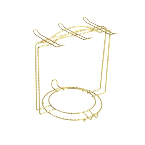 GARVALON Edelstahl Kaffee Tellerhalter Spirale Platzsparender Küchen-organizer für Kleine Teller Vielseitiger Becherhalter für Arbeitsplatte und Schrank Stabiler Moderner Küchenschrank von GARVALON