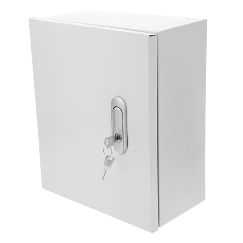 GARVALON Outdoor Edelstahl Verteilerkasten Wetterfeste Kabelbox Für Elektrische Anwendungen Spritzwassergeschützt Mit Langem Schloss Für Sichere Stromverteilung Im Außenbereich von GARVALON