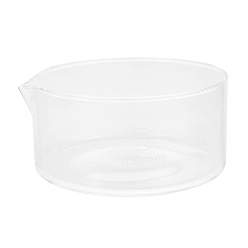 GARVALON 1Stück Glas-kristallisationsschale mit Ausguss Wiederverwendbar Hitzebeständig für Labor und Schule Perfektes Geschirr für Kristallisation und Verdunstung von GARVALON