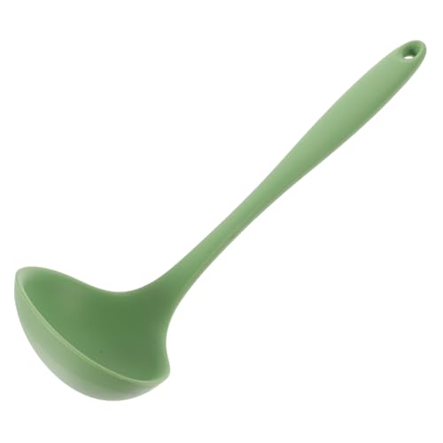 GARVALON Grosse Suppenlöffel Aus Flexiblem Material Zum Kochen Servieren Und Ausgießen Von Suppe Soße Und Chili Hitzebeständig Und Kratzfest Für Antihaft-oberflächen von GARVALON
