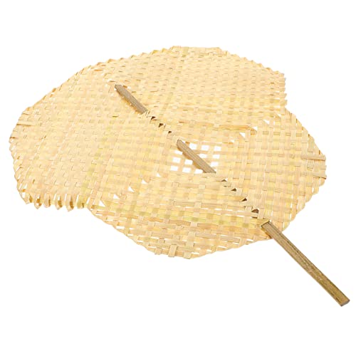 GARVALON Handfächer Tragbarer Fächer aus Handgewebtem für Sommerpartys Gartenfeste Foto Requisite Leicht Robust und Einfach zu Transportieren von GARVALON