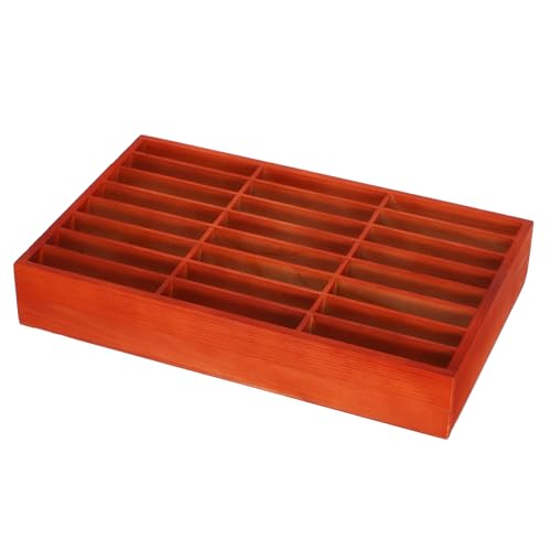 GARVALON Holz Handy Aufbewahrungsbox Fächer Mobiles Organizer für Büro Klassenzimmer Meetingraum Praktisch für Reparatur Techniker Ordentliche Telefonverwaltung Desktop Organizer von GARVALON