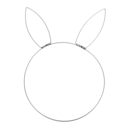 GARVALON Kaninchenkopf Reifen Der Ring Hasenkopf Metallring Kaninchenkopf Ringdekoration Osterkranz DIY Metallkranzrahmen Hasenkopf Metallornament Kaninchenkopf Kreisornament GARVALON Kaninchenkopf Reifen Der Ring Hasenkopf Metallring Kaninchenkopf Ringdekoration Osterkranz DIY Metallkranzrahmen Hasenkopf Metallornament Kaninchenkopf Kreisornament von GARVALON