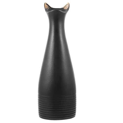 GARVALON Katzenohrvase, Blumenbehälter, Tischvase, Tafelaufsatz, Keramikvase, Vase Für Getrocknete Blumen, Süße Vase, Dekovase, Blumenarrangementvase, Keramikvase, Ästhetische Vase, von GARVALON