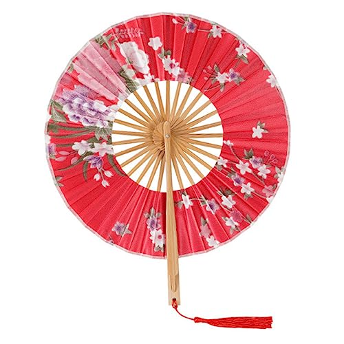 GARVALON Runder Fächer Tanzender Fächer Japanischer Faltfächer Vintage Fächer Bambus Faltfächer Mit Quaste Klassischer Faltfächer Fächer Im Chinesischen Stil Traditionelle GARVALON Runder Fächer Tanzender Fächer Japanischer Faltfächer Vintage Fächer Bambus Faltfächer Mit Quaste Klassischer Faltfächer Fächer Im Chinesischen Stil Traditionelle von GARVALON