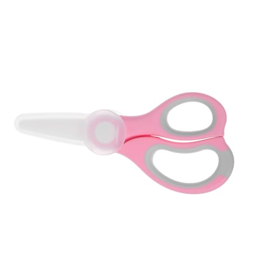 GARVALON Schere Für Für Babys Tragbarer Lebensmittelschneider Pizzaschneider Schere Obstschneider Lebensmittelschneider Aus Keramik Rosa Zirkonia (keramik) von GARVALON