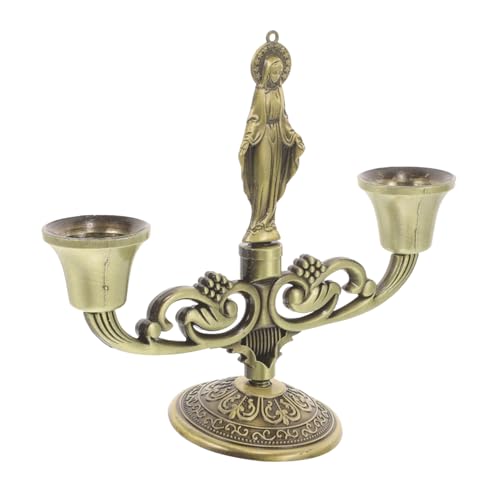 GARVALON Pillar Kerzenständer Im Europäischen Stil Vintage Kerzenhalter Für Stumpenkerzen Romantische Tischdekoration Für Wohnzimmer Hochzeit Party Elegante Atmosphäre Schaffen von GARVALON