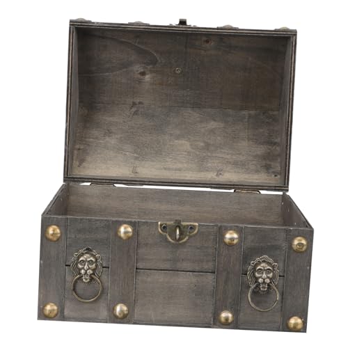 GARVALON Vintage Schmuck Aufbewahrungsbox aus Holz mit Schloss Kompakter Organizer für Halsketten und Schmuck Staubgeschützt Robust und Platzsparend Dekoration für Zuhause und Büro GARVALON Vintage Schmuck Aufbewahrungsbox aus Holz mit Schloss Kompakter Organizer für Halsketten und Schmuck Staubgeschützt Robust und Platzsparend Dekoration für Zuhause und Büro von GARVALON