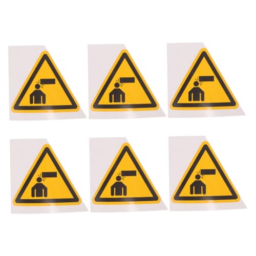 GARVALON Warnschild Achtung Kopfstoßen Sicherheitsaufkleber Für Niedrige Durchfahrten Selbstklebende Warnhinweise Für Maschinen Und Geräte von GARVALON