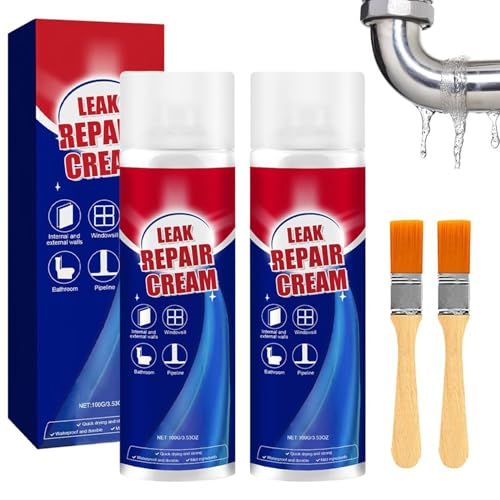 2Pcs Waterproof Leak Repair Sprays,Roof Sealing Spray Coating,Leak Repair Waterproof Sealant Spray with Brush,for Gutter Window Frame Tile Concrete 2Pcs Waterproof Leak Repair Sprays,Roof Sealing Spray Coating,Leak Repair Waterproof Sealant Spray with Brush,for Gutter Window Frame Tile Concrete von GARWAR