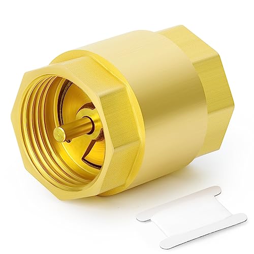 GASHER 1Stück Rückschlagventil aus Messing 1-1/2" Innengewinde, Rückflussverhinderung, Rückschlagventile von GASHER