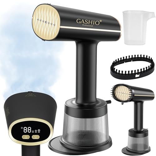 GASHIO Hand Steamer Dampfglätter Reise | Kleider Dampfbürste G1-Hemdenbügler 1800W | Steam Iron For Clothes | Dampfbügler handgerät-Clothes Steamer 300ml Wassertank | Dampfglätter Kleidung 3 Dampfmodi von GASHIO