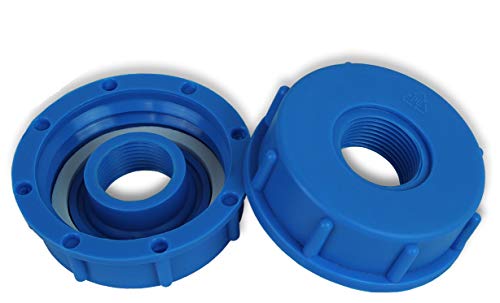 GASMIS IBC Adapter S60x6 Grobgewinde 3/4" Innengewinde, 1 Stück, IBC Tank Zubehör Deckel-Gewinde Regenwassertank Wasserbehälter Container Regentonnen GASMIS IBC Adapter S60x6 Grobgewinde 3/4" Innengewinde, 1 Stück, IBC Tank Zubehör Deckel-Gewinde Regenwassertank Wasserbehälter Container Regentonnen von GASMIS