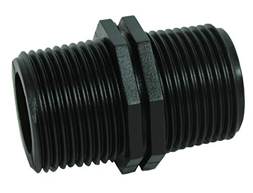 GASMIS PP Gewindefitting Schraubfitting, Doppelnippel AG x AG - 3/4"x3/4" 26,44mm Außengewinde, 5 Stück GASMIS PP Gewindefitting Schraubfitting, Doppelnippel AG x AG - 3/4"x3/4" 26,44mm Außengewinde, 5 Stück von GASMIS