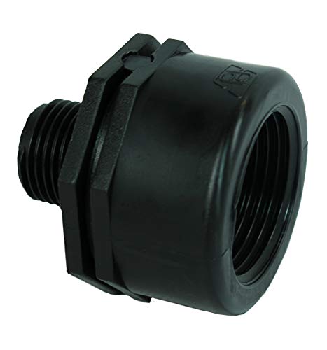 GASMIS PP Gewindefitting Schraubfitting, Muffennippel IG x AG - 1"x3/4", Reduzierter Muffennippel Reduziert, 1" Innengewinde x 3/4" Aussengewinde, 30,30mm x 26,44mm, 5 Stück von GASMIS