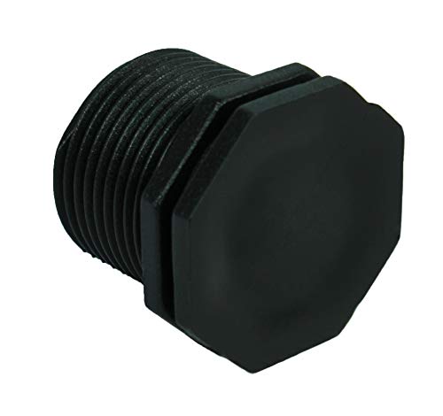 GASMIS PP Gewindefitting Schraubfitting, Plug Gewindestopfen Stopfen Außengewinde, 3/4" - 26,44mm, 2 Stück von GASMIS