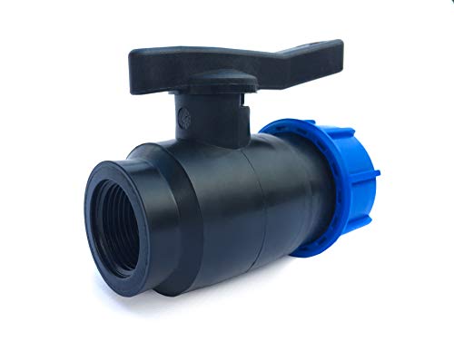 PP Kugelhahn 25mm x 3/4" PP Klemmfitting Klemm x IG Innengewinde mit Verschraubung x Klemmverschraubung für PE Rohr Absperrkugelhahn IG Klemm Absperrhahn Perfekte Dichtheit PN 16 Bar PP Kugelhahn 25mm x 3/4" PP Klemmfitting Klemm x IG Innengewinde mit Verschraubung x Klemmverschraubung für PE Rohr Absperrkugelhahn IG Klemm Absperrhahn Perfekte Dichtheit PN 16 Bar von GASMIS