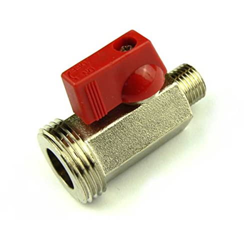 Absperrhahn 1-leitig 1x 1/4" AG 1x 3/4" AG für Co2 N2 Druckminderer Ersatzteil Adapter Zapfanlage Zubehör von GASTRO BRENNECKE - SEIT 1984 -