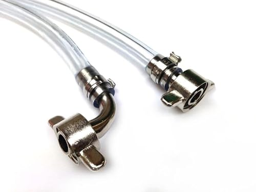 Bierschlauch 10x15mm mit Anschlüsse verschiedene Längen für Zapfanlage Bierkühler Durchlaufkühler (2.5) von GASTRO BRENNECKE - SEIT 1984 -