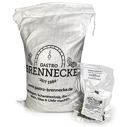 Malzmischung obergäriges Helles mit Hopfen und Bierhefe geschrotet oder ungeschrotet (10 Liter, ungeschrotet) von GASTRO BRENNECKE - SEIT 1984 -