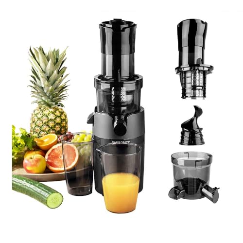 GASTROBACK Entsafter Slow Juicer - Cold Press Juicer/Langsamer Entsafter für Obst und Gemüse - Elektrische Saftpresse für Selleriesaft Karottensaft - Schonender Juice Extractor - Saftpresse von GASTROBACK