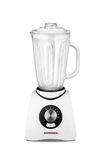 Gastroback 40898 Vital Basic, mit integrierter Ice-Crush Funktion, Leistungsstarker 600 Watt Motor Mixer, Kunststoff, 1.5 liters, Weiß von GASTROBACK