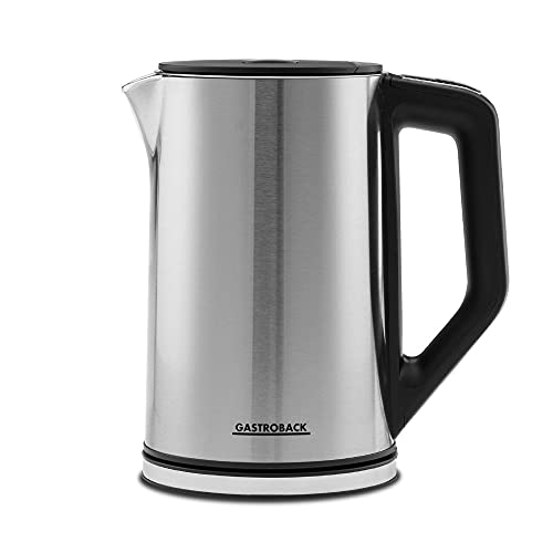 Gastroback 42436 Cool Touch Wasserkocher, Gehäusematerial/Körper, 1,5 l, Schwarz, Edelstahl Gastroback 42436 Cool Touch Wasserkocher, Gehäusematerial/Körper, 1,5 l, Schwarz, Edelstahl von GASTROBACK