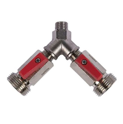 Absperrhahn für Druckminderer 2 leitig / 2 Ausgänge 3/4" Gewinde von GASTROBEDARF WESTERBARKEY