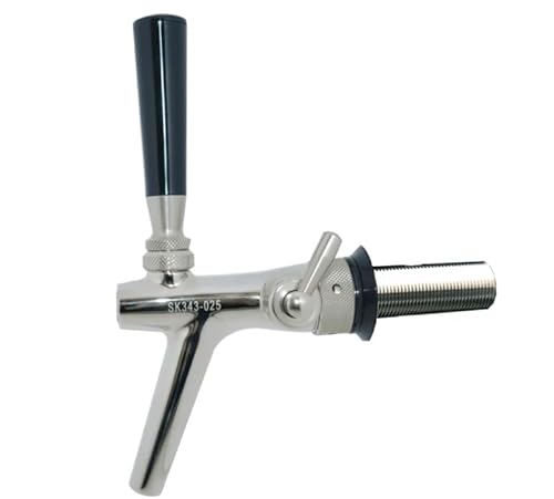 GASTROBEDARF WESTERBARKEY Edelstahl Kompensator-Schankhahn mit Schaumtaste Gewindelänge 80mm Gewinde P3000 SK343-023 von GASTROBEDARF WESTERBARKEY