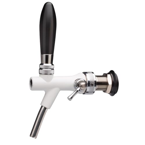 GASTROBEDARF WESTERBARKEY Farbige Kompensatorschankhähne aus Edelstahl Gewindestutzen: 55 mm länge (Weiß) von GASTROBEDARF WESTERBARKEY