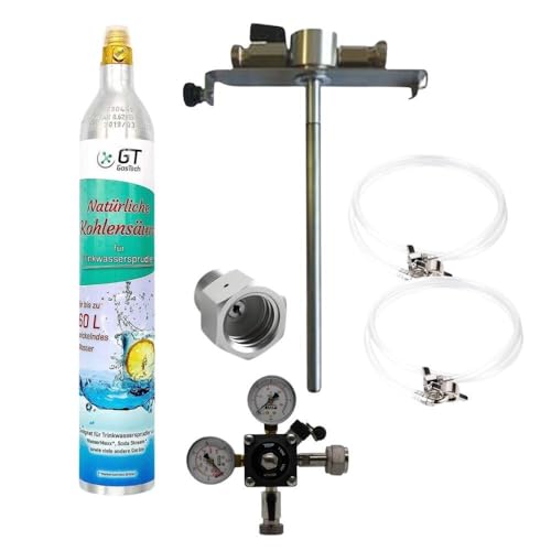 GASTROBEDARF WESTERBARKEY GDW Zubehörset für 5l Dosen Partyfass mit 5l Dosenadapter, 425g Soda-Flasche Co2, Bierschlauch, Co² Schlauch, Druckminderer mit Füllstandsanzeige GASTROBEDARF WESTERBARKEY GDW Zubehörset für 5l Dosen Partyfass mit 5l Dosenadapter, 425g Soda-Flasche Co2, Bierschlauch, Co² Schlauch, Druckminderer mit Füllstandsanzeige von GASTROBEDARF WESTERBARKEY