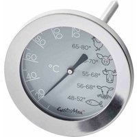 Gastromax - Bratenthermometer Edelstahl Temperaturbereich 0 °c - 120 °c von GASTROMAX