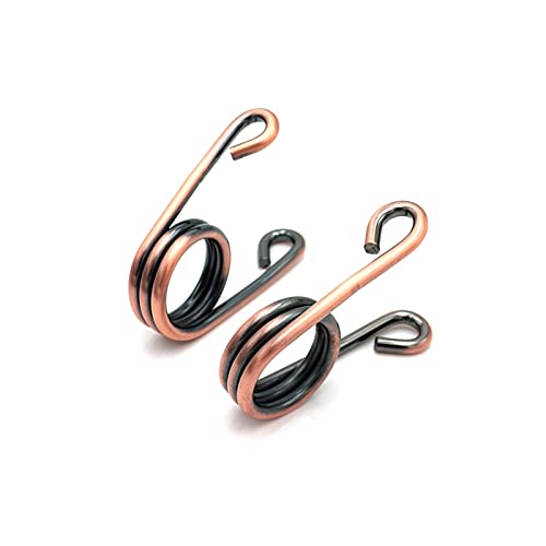 GATSUN 1 Paar Chrom/Kupfer/Gold gedrehte Motorrad-Solo-Sitzfedern sind geeignet for Harley Chopper Bobber Sportster Custom Motorrad Crossroad (Color : Copper) von GATSUN