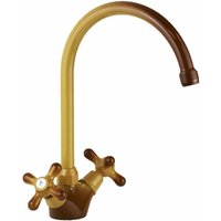 Französische Küchenarmatur in Erdfarbe mit schwenkbarem Auslauf Gattoni 5692/RE0T Land von Frankreich von GATTONI RUBINETTERIA