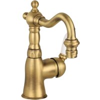 Gattoni Rubinetteria - Bronzefarbener Bidetmischer mit drehbarem Auslauf Gattoni Orta 2752/27VB.OLD Bronze - ohne Ablaufgarnitur von GATTONI RUBINETTERIA