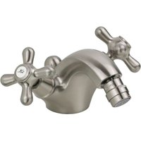 Gattoni Rubinetteria - Einloch-Bidethahn mit Doppelhebel in antiker Stahlfarbe Gattoni Calypso 5931/REA0 edelstahl gebürstet von GATTONI RUBINETTERIA