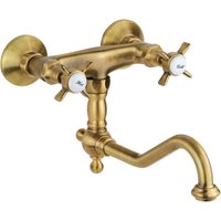 Gattoni Rubinetteria - Küchenarmatur mit niedrigem Auslauf in Bronzefarbe Gattoni London 1705117V0 Bronze von GATTONI RUBINETTERIA