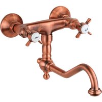 Gattoni Rubinetteria - Küchenarmatur zur Wandmontage in der Farbe Kupfer antik Gattoni London 1705117R0 Kupfer von GATTONI RUBINETTERIA