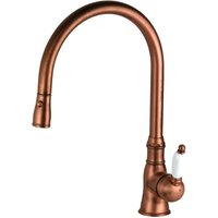 Küchenspülenmischer mit hohem ausziehbarem Brauseauslauf in Kupferfarbe Gattoni ORTA 0240/PCVC Kupfer Küchenspülenmischer mit hohem ausziehbarem Brauseauslauf in Kupferfarbe Gattoni ORTA 0240/PCVC Kupfer von GATTONI RUBINETTERIA