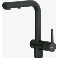 Küchenspülmischer mit ausziehbarer Dusche in mattem Schwarz Gattoni Pesci PC0405.NO matt-schwarz von GATTONI RUBINETTERIA