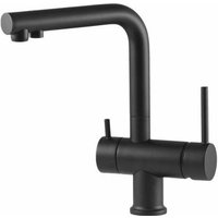 Matt schwarze 3-Wege gereinigtes Wasser Küchen Spültischbatterie Gattoni 0195/PCNO matt-schwarz von GATTONI RUBINETTERIA
