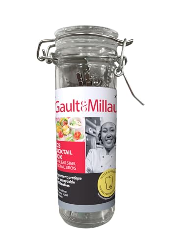 GAULT&MILLAU 0029502 Cocktailspieße aus Edelstahl, Kollektion Aperitif und Oenologie von GAULT&MILLAU