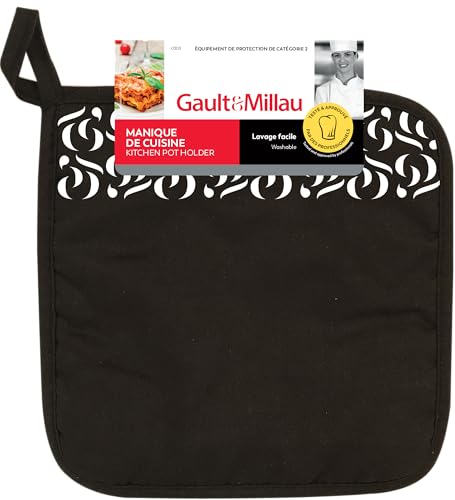 GAULT&MILLAU - Topflappen - Hitzeschutz - Elegantes und praktisches Design - 1 Stück, schwarz von GAULT&MILLAU