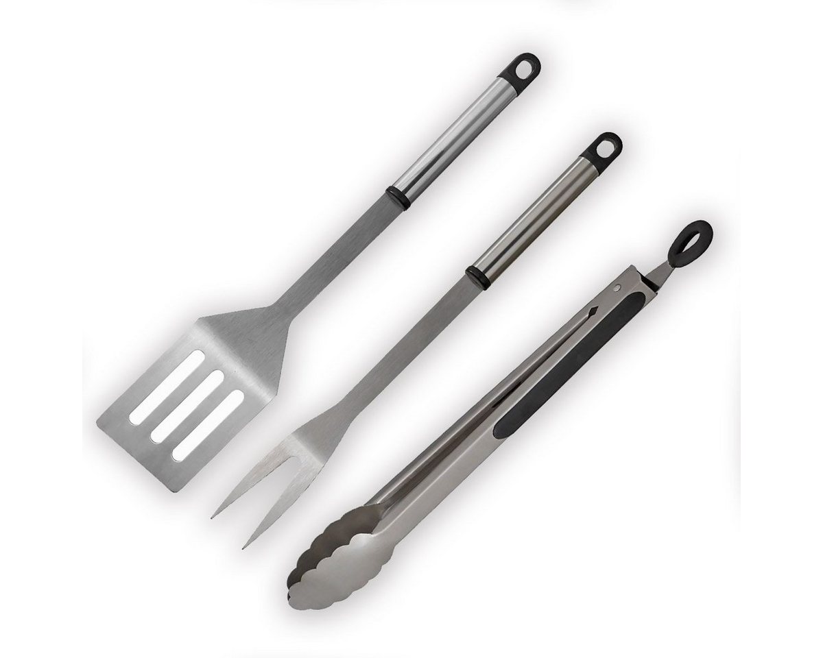 GAUMENKICK Grillbesteck-Set Grillbesteck Set - 3teilig - Wender, Gabel, Zange - Edelstahl GAUMENKICK Grillbesteck-Set Grillbesteck Set - 3teilig - Wender, Gabel, Zange - Edelstahl von GAUMENKICK