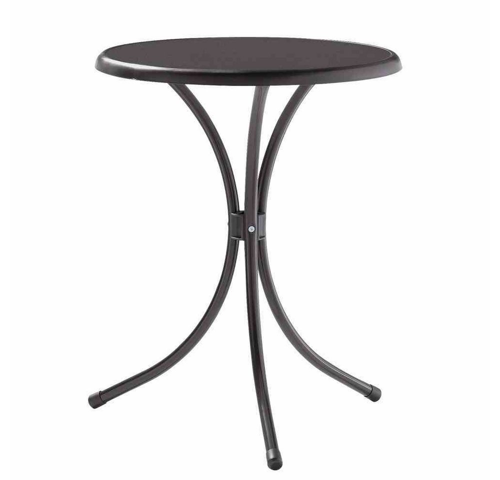 GAUTZSCH Bistrotisch in anthrazit, Mecalit®-Pro, Stahl - 72x60cm (HxD) von GAUTZSCH