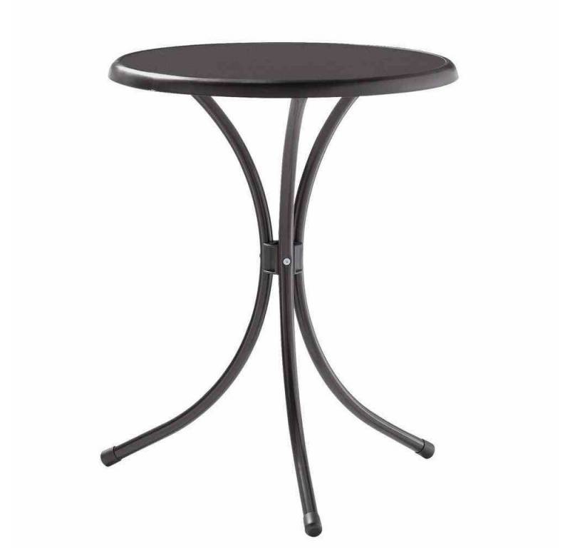 GAUTZSCH Bistrotisch in anthrazit, Mecalit®-Pro, Stahl - 72x60cm (HxD) von GAUTZSCH