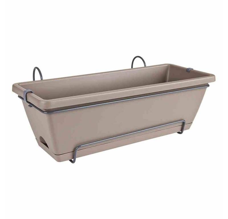 GAUTZSCH Blumenkasten in taupe, Kunststoff - 50x17,6x20cm (BxHxT) von GAUTZSCH